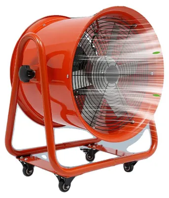 Produktbild von Ventilator, 1100W Leistung, leiser Betrieb, Rot