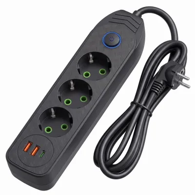 Productafbeelding van Stekkerdoos Toolight Jnh024-3B Black