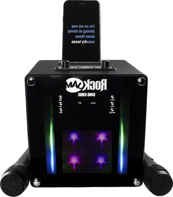 Immagine prodotto di Set karaoke per adulti con Bluetooth, 5 Watt, effetti di modifica della voce, illuminazione a LED, nero