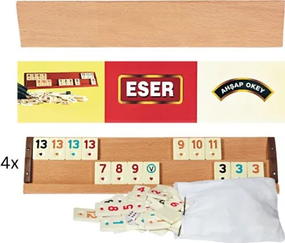 Produktbild von ESER Ahşap Okey Spielset