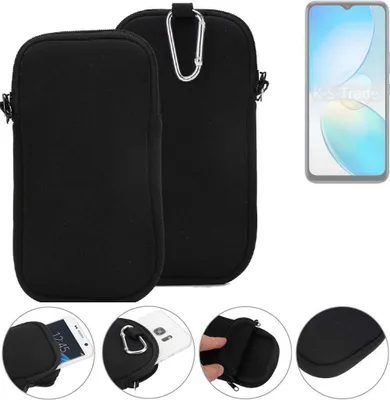 Produktbild von K-S-Trade Neopren-Hülle Handyhülle kompatibel mit Infinix Hot 12 Pro Schutzhülle Neoprenhülle Sleeve Schutz-Hülle Gürtel Tasche Case Holster