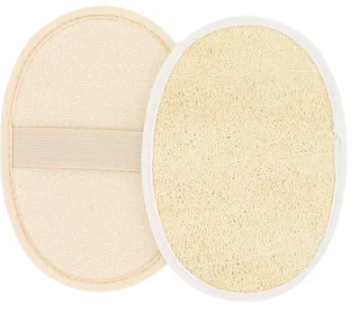 Produktbild von Sundo Luffa-Massagepad oval 18 × 13 cm – 100% Luffa mit Baumwollrückseite, waschbar bis 60 °C