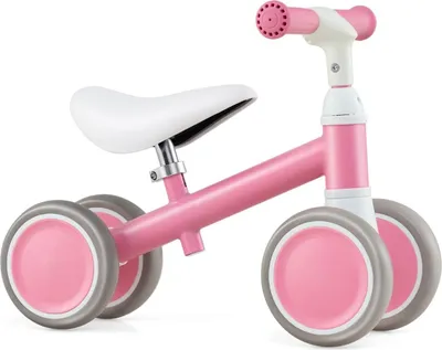 Immagine prodotto di Bici senza pedali per bambini, 4 ruote, manubrio e sedile regolabili