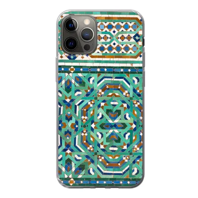 Produktbild von MuchoWow® Handyhülle Schutzhülle Hülle für iPhone 12 Pro Eine traditionelle marokkanische Mosaikdekoration Silikon Softcase Handy Hülle - Abdeckung