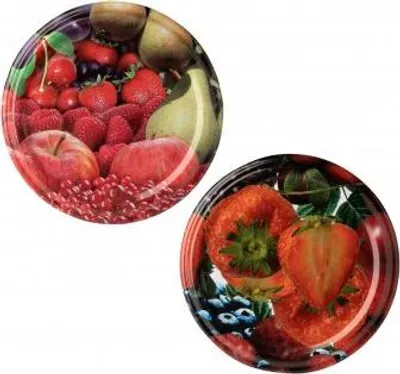 Produktbild von Schraubdeckel Frucht, 10 Stück, 66 mm