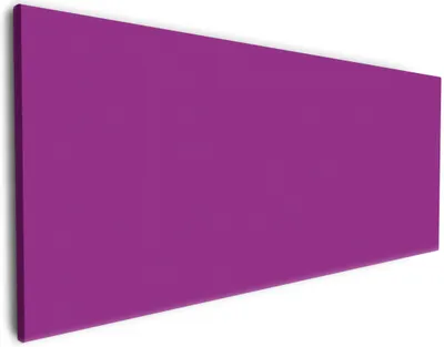 Produktbild von Wallario Premium Leinwandbild Lila in Größe 80 x 200 cm