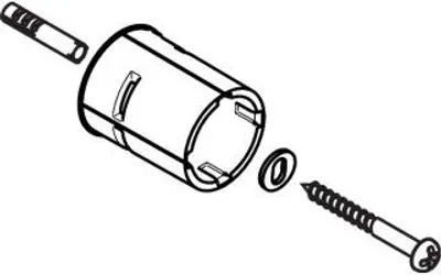 Immagine prodotto di Kit di montaggio per asta doccia Hansgrohe Unica Lift