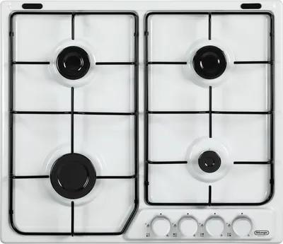 Image de De'Longhi FFB 46 ASV Table de cuisson blanc encastrable 60 cm gaz 4 brûleurs