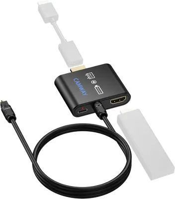 Obrázok produktu pre HDMI Audio Extractor, 4K, Optical SPDIF Toslink, pre Fire TV Stick, splitter konvertor