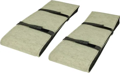Two folded bench covers are shown on a white background.