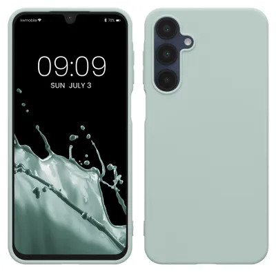 Produktbild von kwmobile Handyhülle für Samsung Galaxy A16 5G Hülle - TPU Case - Kabelloses Laden - Schutzhülle Cover in Cool Mint