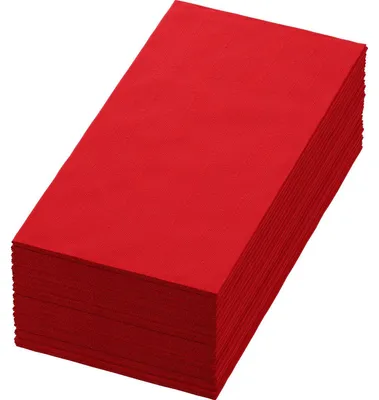 Produktbild von Duni Tissue Servietten 3 lagig 40 x 40cm Rot  250 Stück