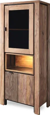 Produktbild von BANDUNG Vitrine 1 Glas- / 1 Holztür / 1 Ablage / Licht