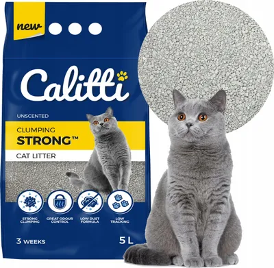 Produktbild von Calitti Starke Bentonit-Klumpstreu für Katzenklos 5L