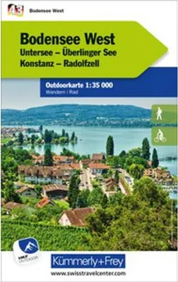 Obrázek produktu pro Kümmerly+Frey Outdoor Map Německo 43 Bodamské jezero západ 1:35 000