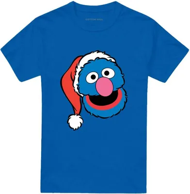 Produktbild von Sesame Street - T-Shirt für Herren/Damen Uni, weihnachtliches Design TV26604 (XL) (Königsblau)