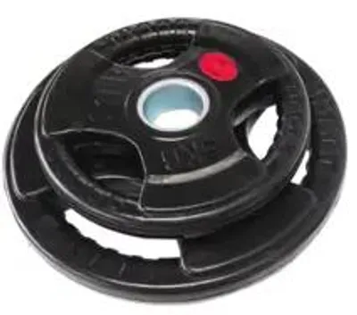 Produktbild von Tornello Sports Tri-Grip Hantelscheiben 2,5 kg – gummiert mit 50-mm-Aufnahme, 2er-Set