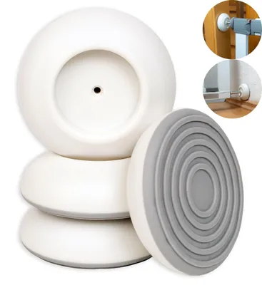 Productafbeelding van Deurrooster Muurbeschermkussens, 4 stuks, Wit, voor max. Ø 41 mm drukschroefkoppen