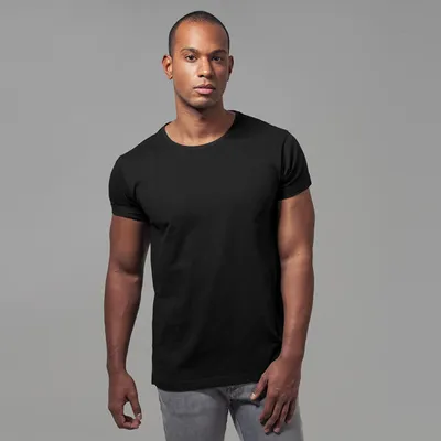 Zdjęcie produktu dla Urban Classics TB1560 | Turnup Tee od S do XXL - Kolor: Czarny - Rozmiar: S