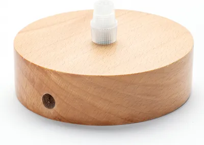 Produktbild von Rosette Deckenbaldachin Abdeckung für Hängeleuchten, Lampenbaldachin inkl. Klemmnippel, Ø 100 mm, Holz