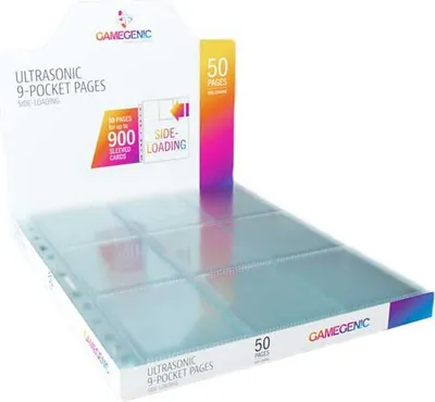 Image de Ultrasons 9-Pocket Sideloader Pages pour cartes, 50 pièces
