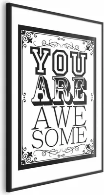 Produktbild von Posterpapier Poster - You Are Awesome 29.7x42 cm Text n-A-0757-ao-a