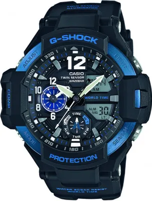 Produktbild von Casio G-Shock Superior Series schwarz/blau GA-1100-2BER