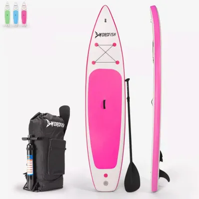 Produktbild von Aufblasbares Stand Up Paddle Board SUP 12'0 366cm Poppa - Pink