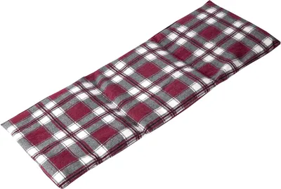 Produktbild von Körnerkissen 20x50cm groß 3-Kammer - Wärmekissen lang Kissen - Kissen - Flanell karo-rot, 50 x 20 cm, Weizen