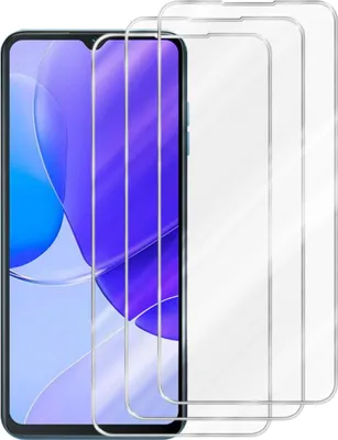 Produktbild von Cadorabo 3x Schutzfolie für Oukitel C32 in KRISTALL KLAR Gehärtetes Tempered Display-Schutzglas Panzerfolie