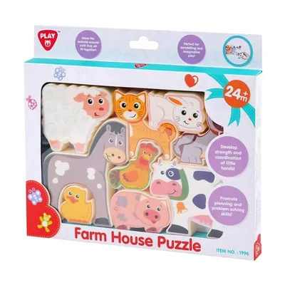 Produktbild von Puzzle/Puzzlebrett Bauernhof 20x14cm 24m+