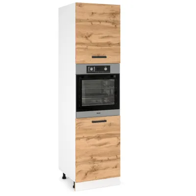 Produktbild von ULWEHOME Hoher Unterschrank für den Backofen, 60 cm hoch, 2 Fronten, Eiche Wotan | Küchenmöbel der Serie EKO