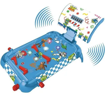 Produktbild von Elektronisches Flipper-Spiel "Toy Story", mit Licht- und Soundeffekten, Anzeigefunktion, Spielmodi für Einzelspieler oder Mehrspieler