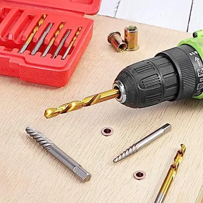 Produktbild von Set von Linksausdrehern, 10-teiliges Set für beschädigte Schrauben