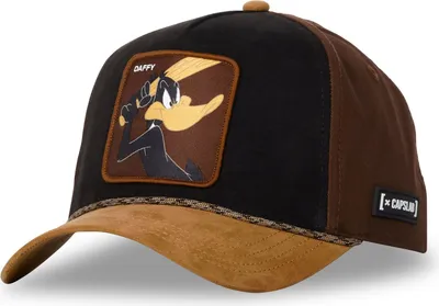 Image de CAPSLAB LOONEY TOONS Premium Suede Trucker Cap Daffy Duck