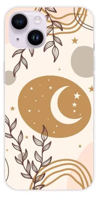 Image de 1001Coques - Coque silicone compatible avec Apple iPhone 14 - Motif lunaison - Design original imprimé en France
