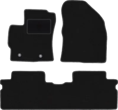 Image de Tapis en velours noir pour : monospace Toyota Verso FL (2013-2019)
