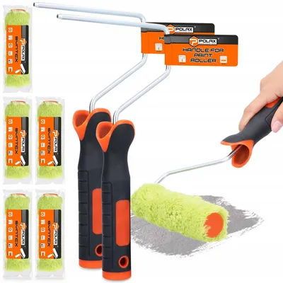 Produktbild von Polax Syntex Malerwalzen-Set 15 cm für Farbe und Lack