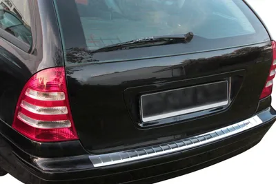 Für Mercedes C-Klasse T-Modell S203 ab 2001-2007 LADEKANTENSCHUTZ Edelstahl V2A in der Farbe von Recambo e.K.