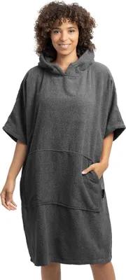 Produktbild von Badeponcho Damen und Herren - Surf Poncho aus 100% Baumwolle - Tuch für Erwachsene - Unisex Bademantel - Badetuch mit Kapuze HOMELEVEL