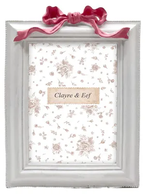 Image de Clayre & Eef - Cadre photo blanc en plastique