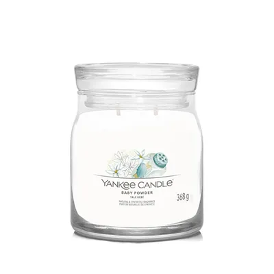 Produktbild von Yankee Candle – Baby Powder Signature Candle (Babypuder) – Duftkerze 368,0 g