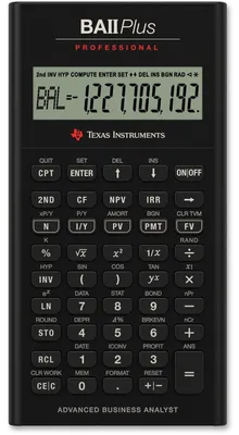 Produktbild von Texas Instruments BA II Plus Professional Finanzrechner