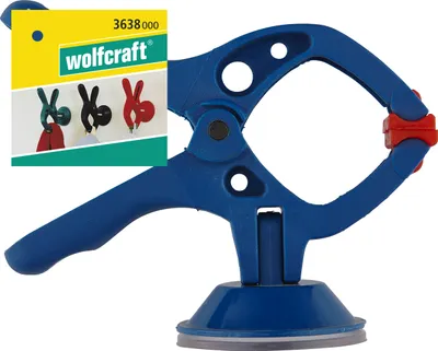 Produktbild von Wolfcraft Federklammer - microfix 30 mm mit Saugnapf