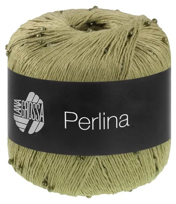 Produktbild von Lana Grossa PERLINA 50 g Seidig glänzendes Accessoire-Garn (Beilaufgarn) Farbe 007 - Lindgrün