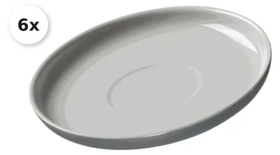 Produktbild von Untertasse zur Espressotasse 6er Set Jasper grau