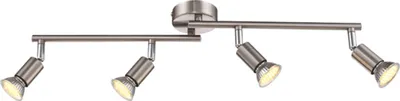 Immagine prodotto di Globo Lighting Faretto in metallo nichel opaco, 4x GU10 LED