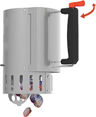 Produktbild von Barbecook holzkole-starter mit safe drop Edelstahl Ø 16.5cm H 27.5cm