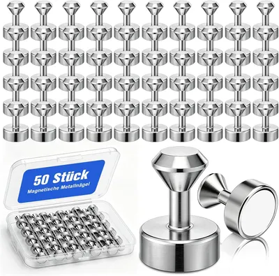 Produktbild von Neodym Magnet 12x16 mm, 50 Stück, konisch, für Kühlschrank