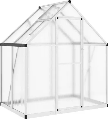 Obrázek produktu pro vidaXL Skleník se základovým rámem stříbrný 169x114x195 cm hliník
